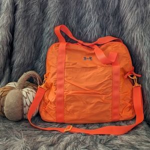 NWOT Under Armour orange gym bag